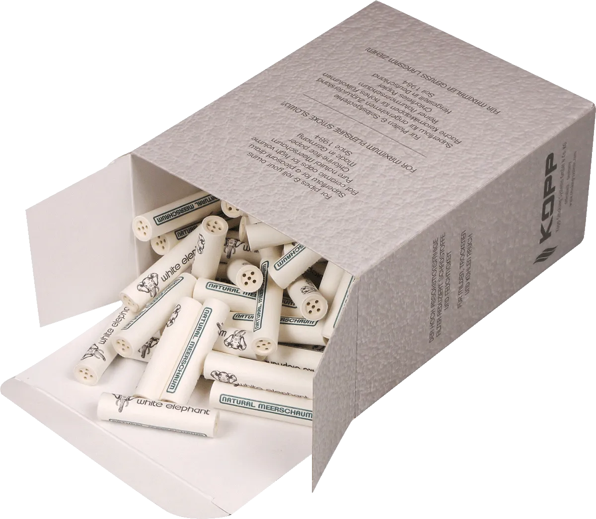 White Elephant Meerschaumfilte einzeln