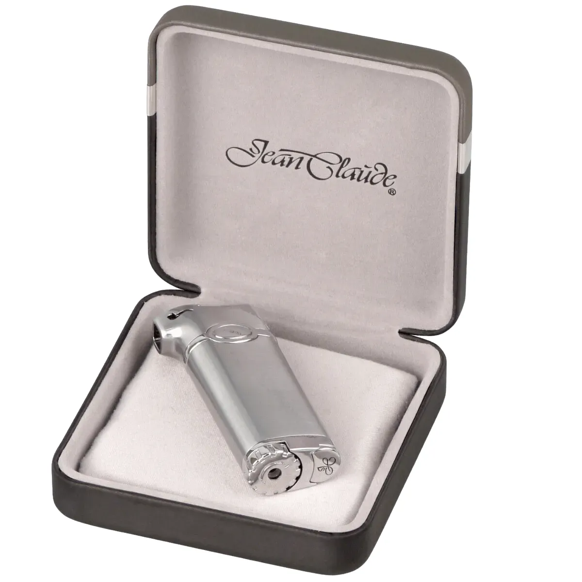 JC Pfeifen-Fzg 243893 chrom satin in geschenk verpackung offen