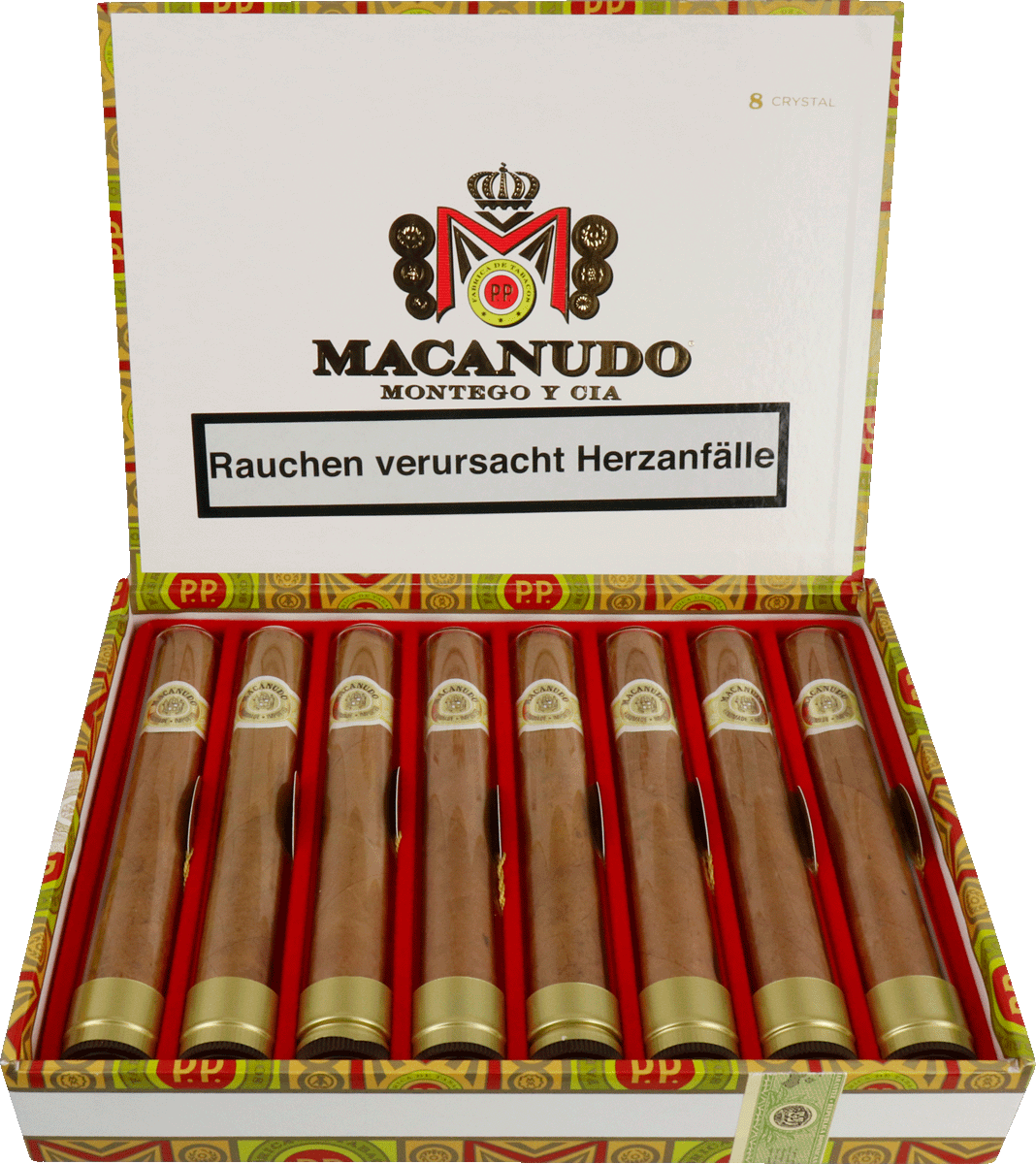 Macanudo Connecticut - Kiste vorne geöffnet