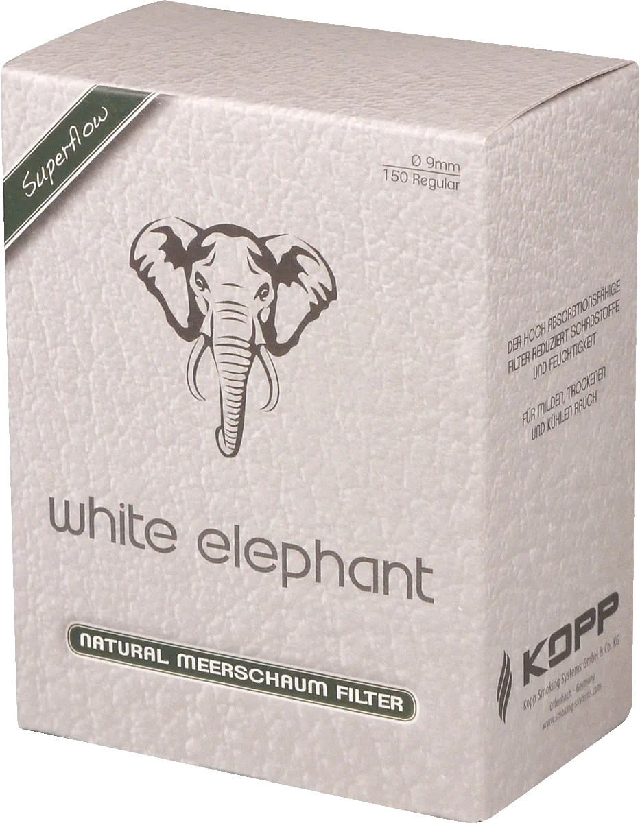 White Elephant Meerschaumfilter Packung