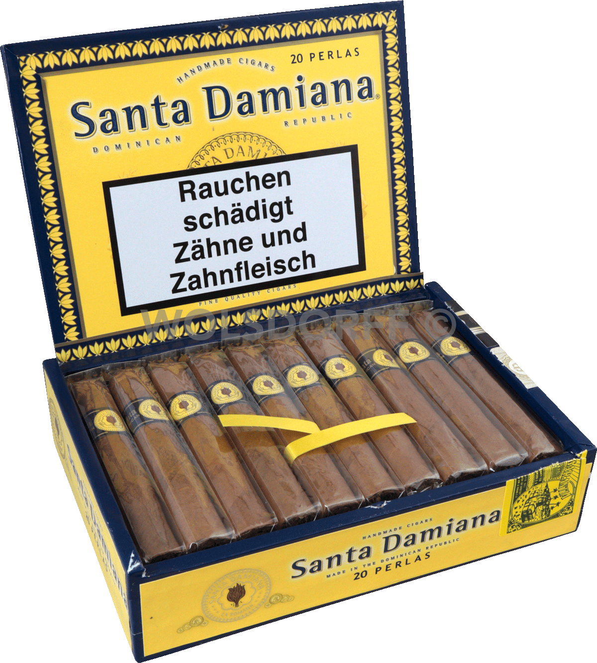 Santa Damiana Classic Perlas - Kiste seitlich geöffnet