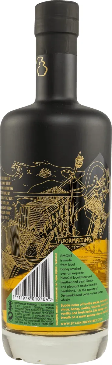 Stauning Smoke Batch Flasche Rueckseite