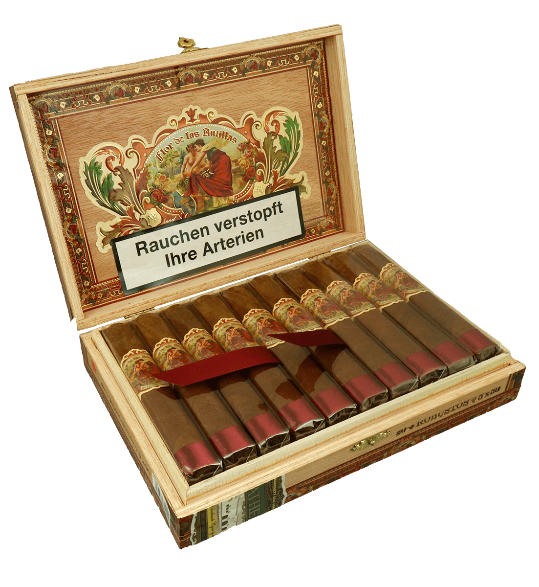 My Father Flor de las Antillas - Kiste seitlich geöffnet