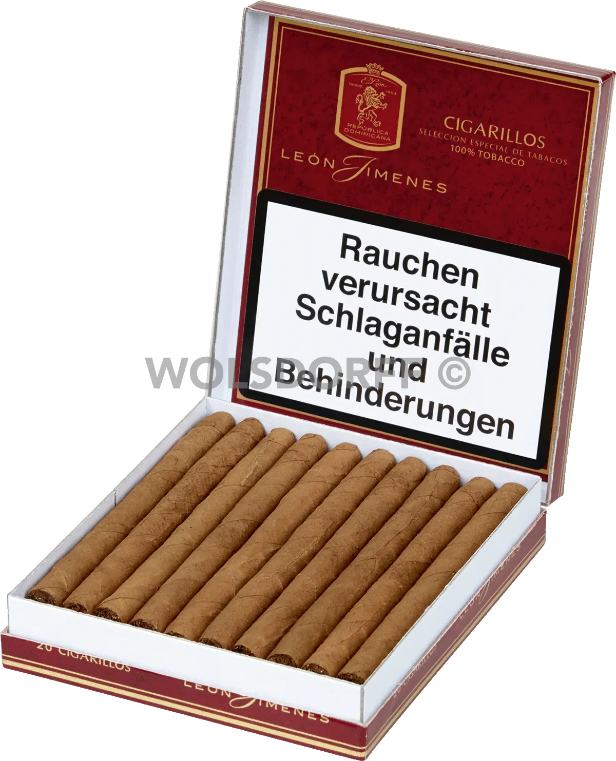 Leon Jimenes Cigarillos Schachtel offen