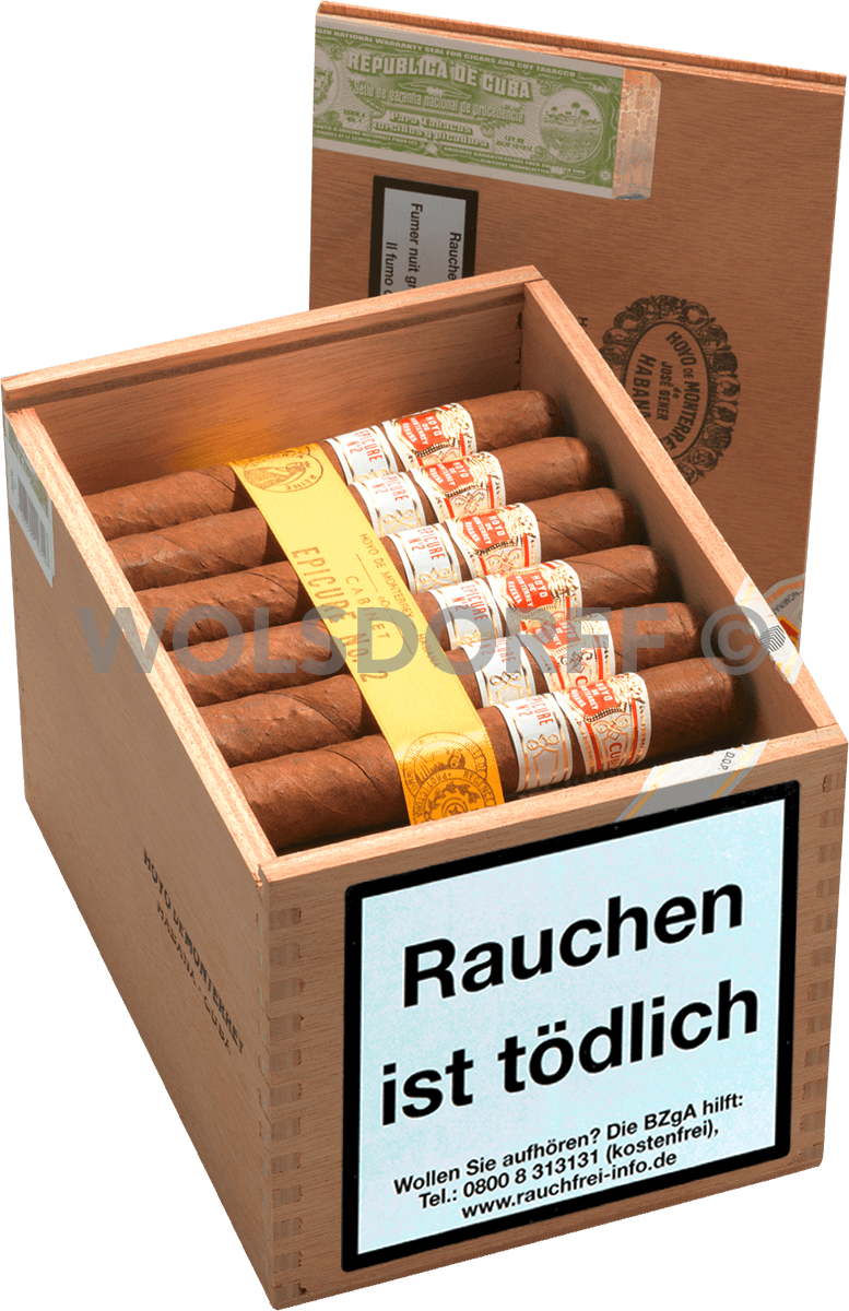 Hoyo de Monterrey Epicure - Kiste seitlich geöffnet