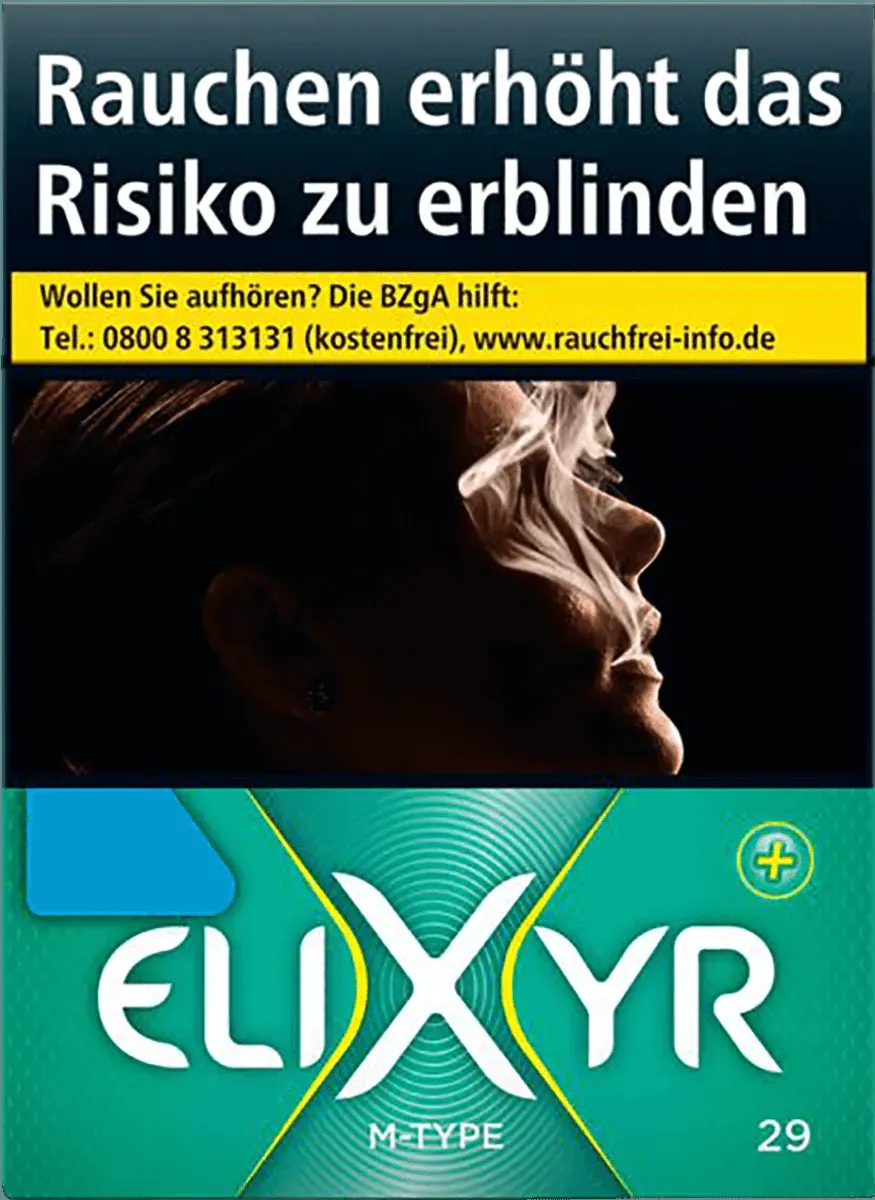 Elixyr Plus M-Type Cigarettes XXL Packung von vorne