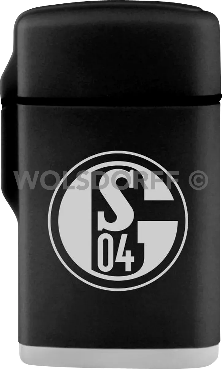 Zorr Feuerzeug Schalke Frontansicht