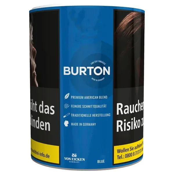 Burton Blue Tobacco Dose stehend