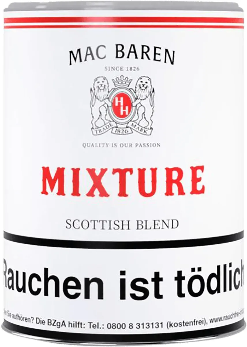 Mac Baren Mixture Scottish Blend Pfeifentabak Dose stehend von vorne