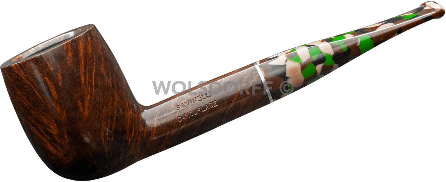 Savinelli Pfeife Camouflage Brown - Pfeife seitlich