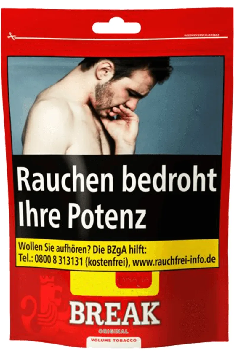 Break Original Volumen Tabak ZIP Beutel