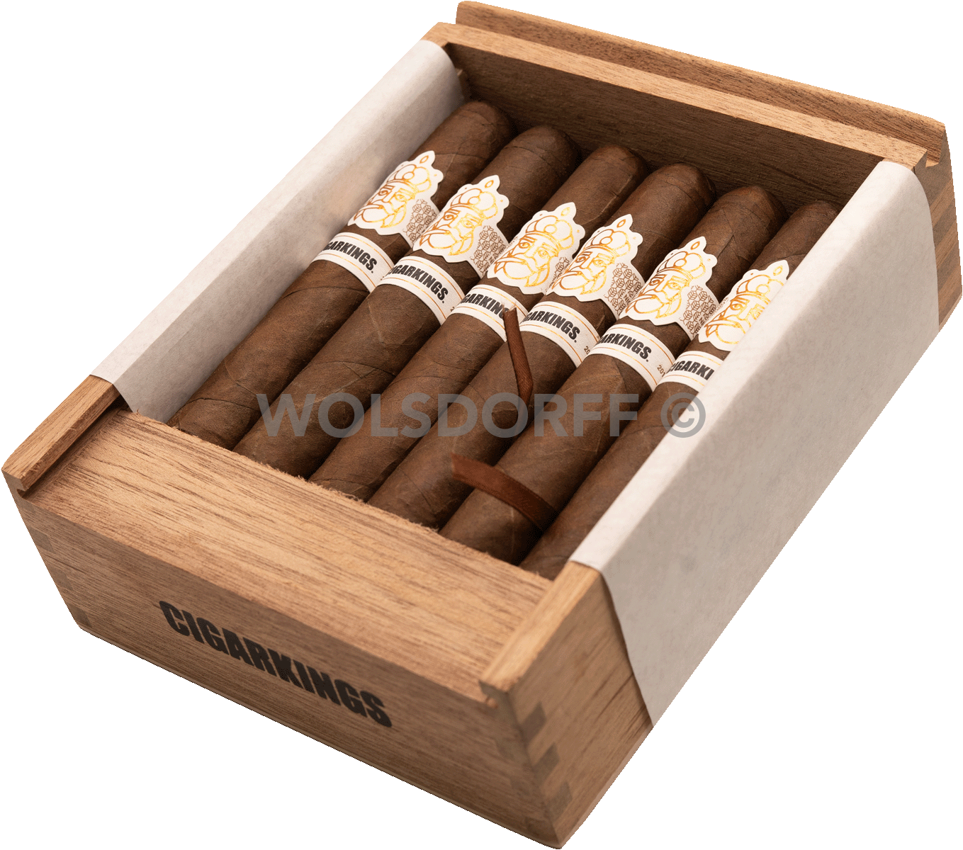 CigarKings Robusto Maduro - Kiste seitlich geöffnet