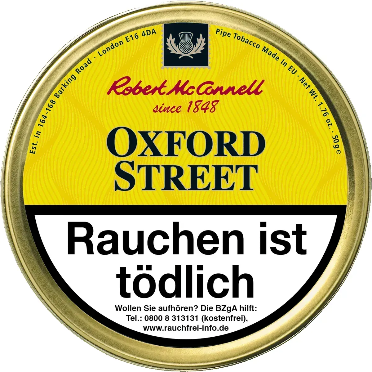 Robert McConnell Heritage Oxford Street Dose Deckel von oben