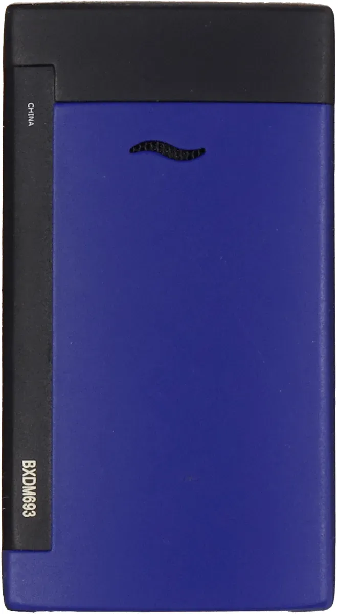 Dupont Feuerzeug Slim 7 Black Ocean Vorderansicht