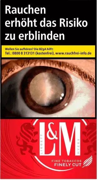 L&M Red Label Long OP Packung von vorne