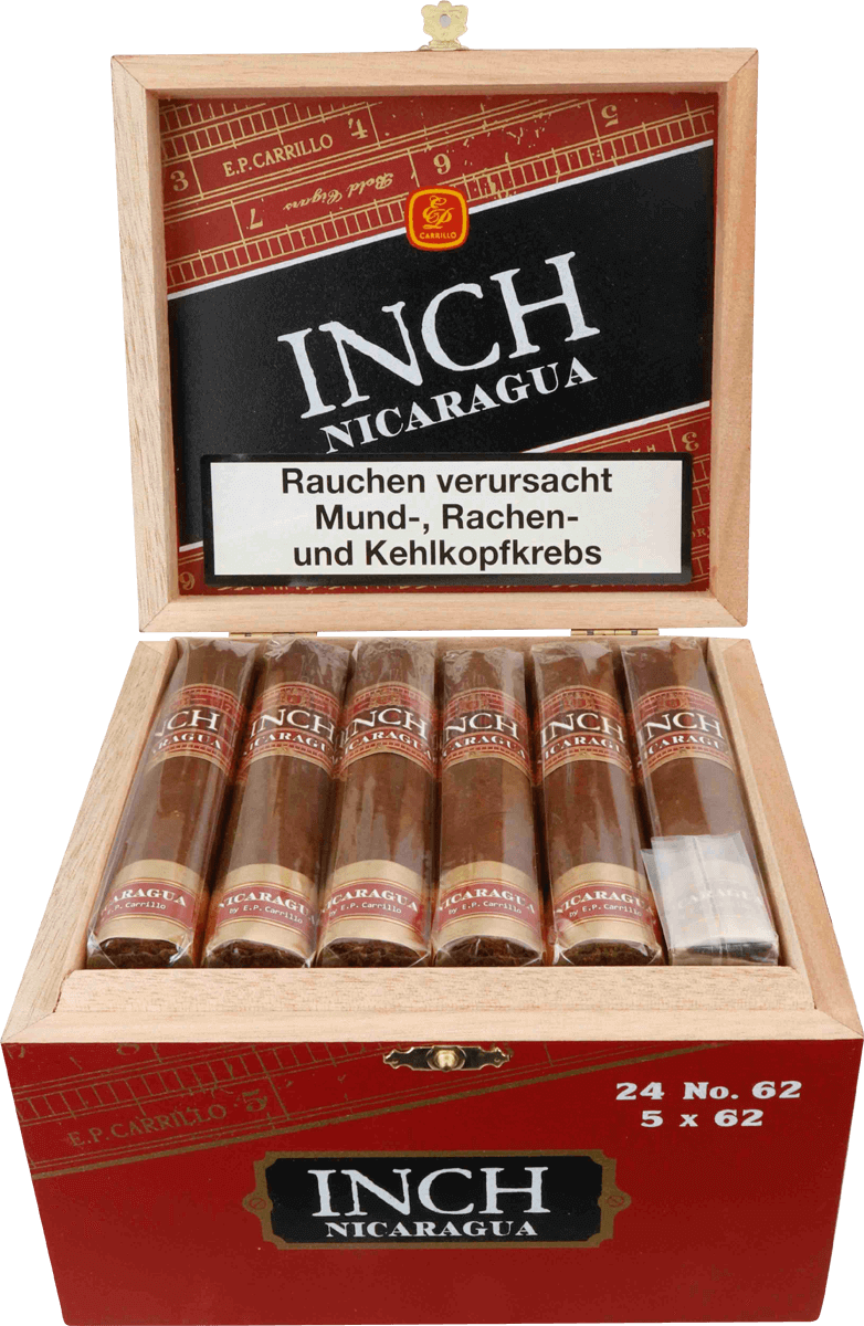 E.P. Carrillo INCH Nicaragua No. 62 - Kiste vorne geöffnet