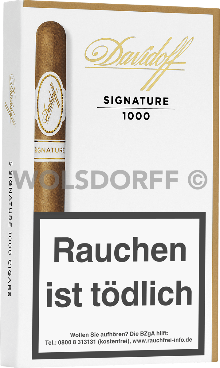 Davidoff Signature 1000 - Pappetui vorne geschlossen