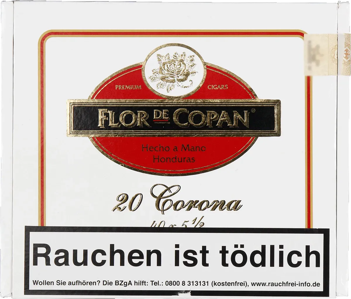 Flor de Copan Classic Corona Kiste Oberseite