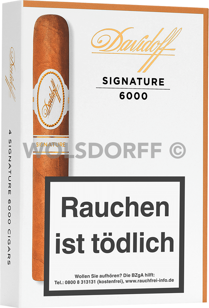 Davidoff Signature 6000 - Pappetui vorne geschlossen