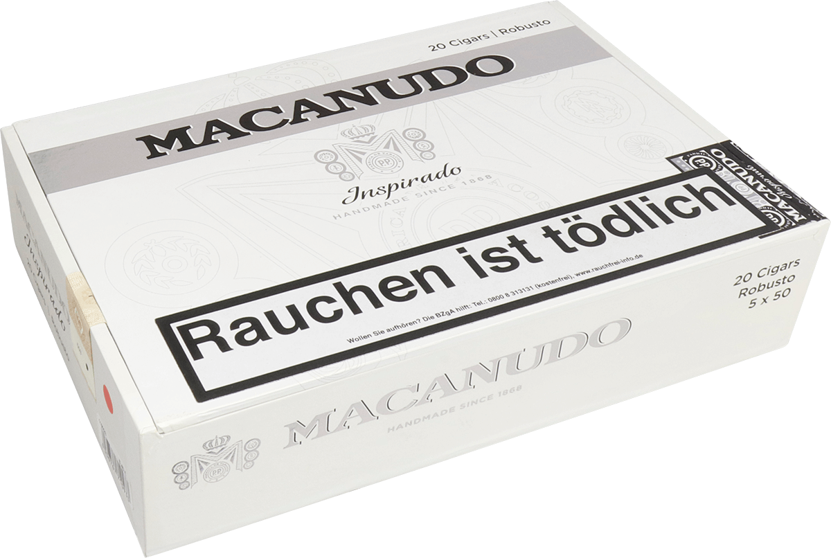 Macanudo Inspirado White - Kiste seitlich geschlossen