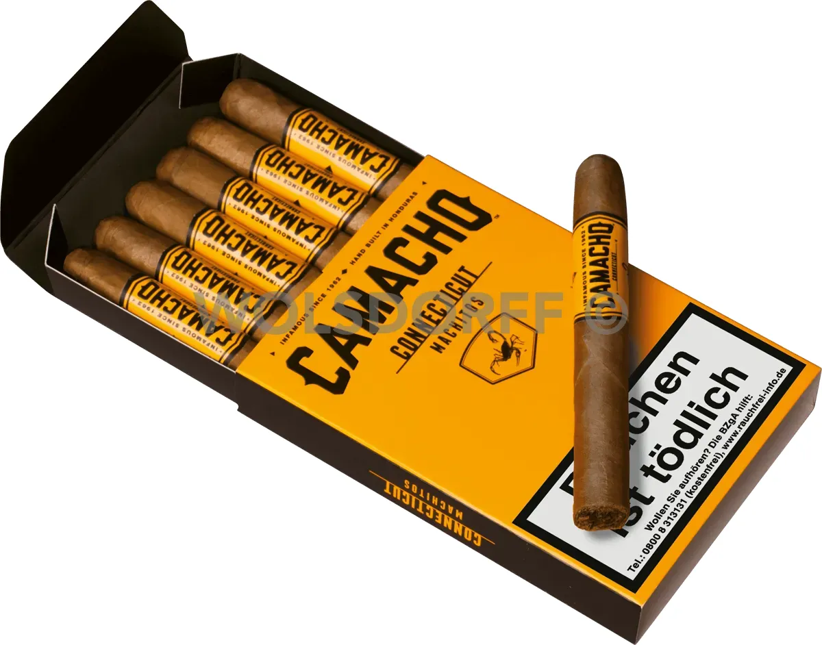 Camacho Connecticut Machitos Schachtel liegend