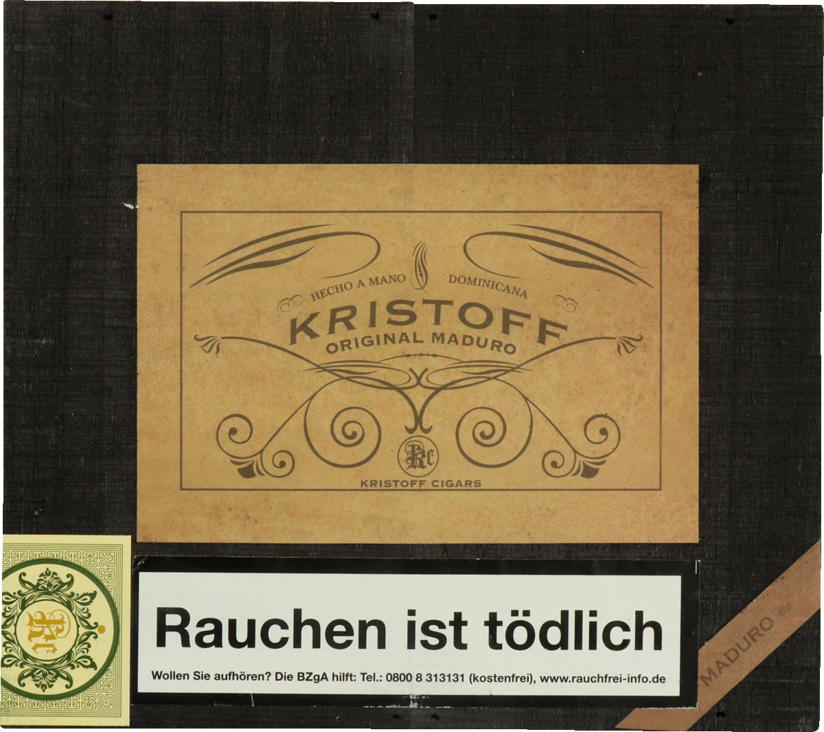 Kristoff Original Maduro Torpedo - Kiste vorne geschlossen