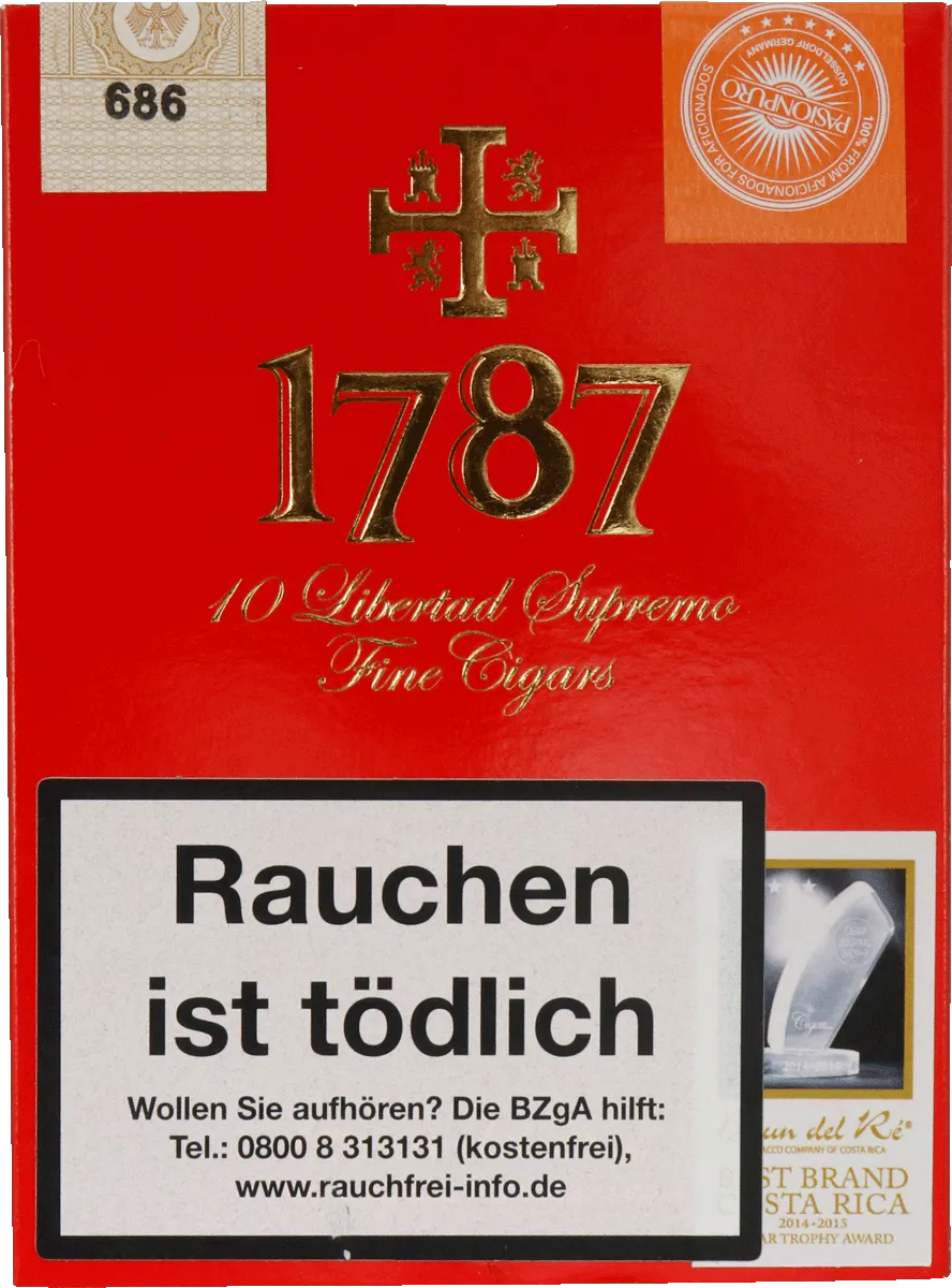 Brund Del Re 1787 Libertad Supremo Kiste vorne