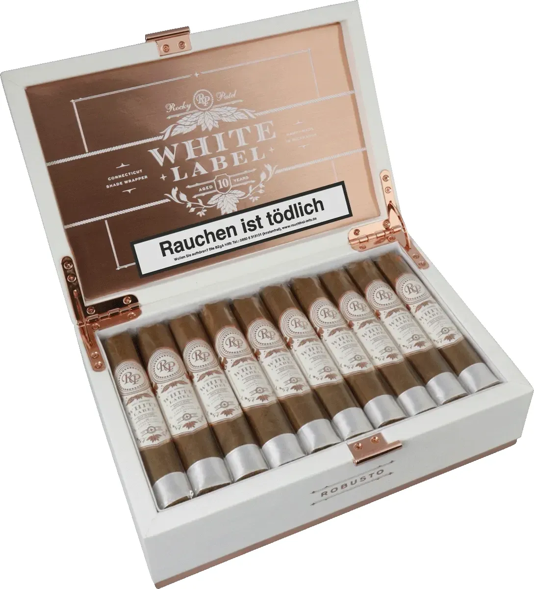 Rocky Patel White Label Robusto Kiste offen