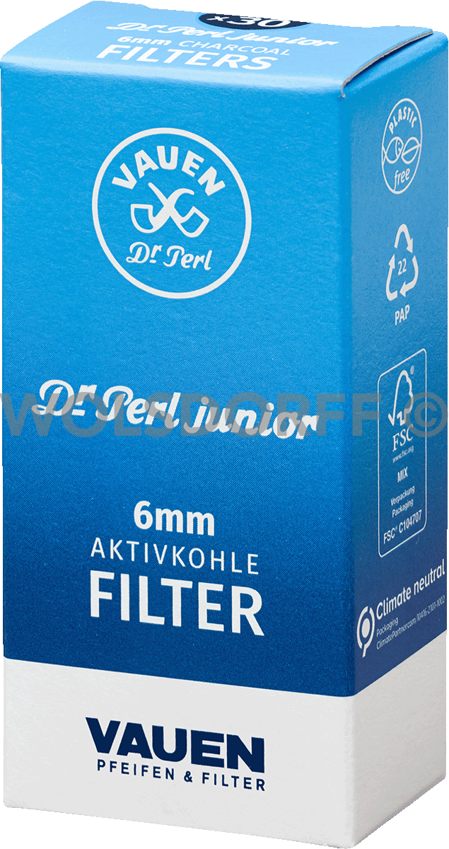 Vauen Dr. Perl Juslim Aktivkohlefilter - Karton seitlich