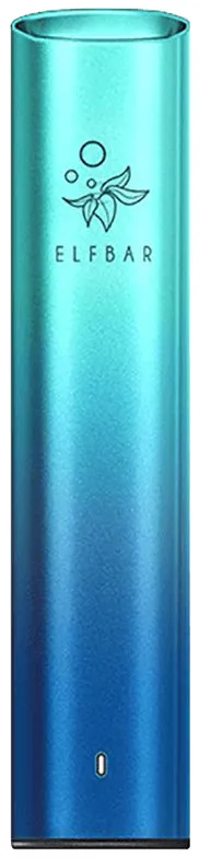 Elfbar Mate500 Akkuträger Aurora Blue stehend von vorne