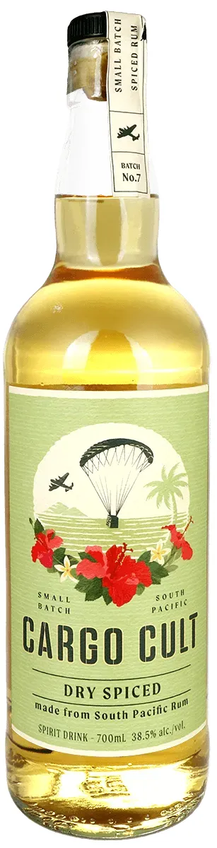Cargo Cult Dry Spiced Rum Flasche Vorderseite