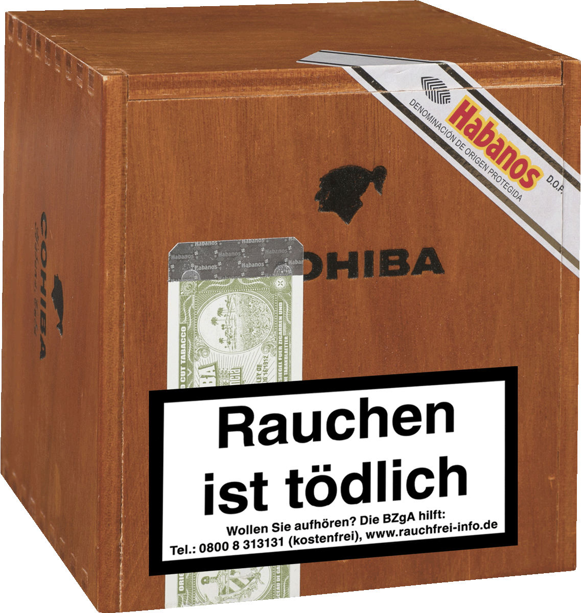 Cohiba Robustos - Kiste seitlich geschlossen