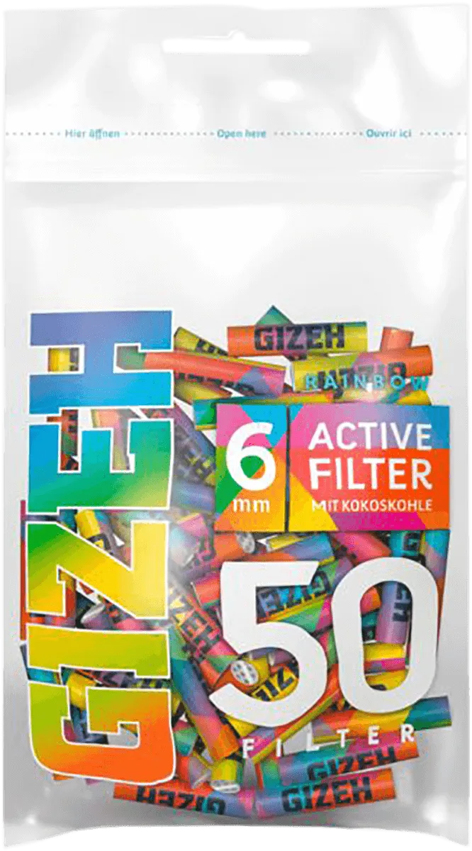 Gizeh Rainbow Active Filter Einzelpackung