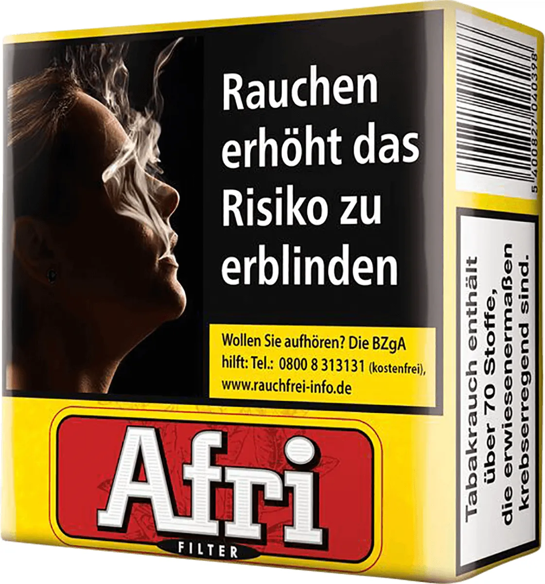 Afri Schachtel stehend