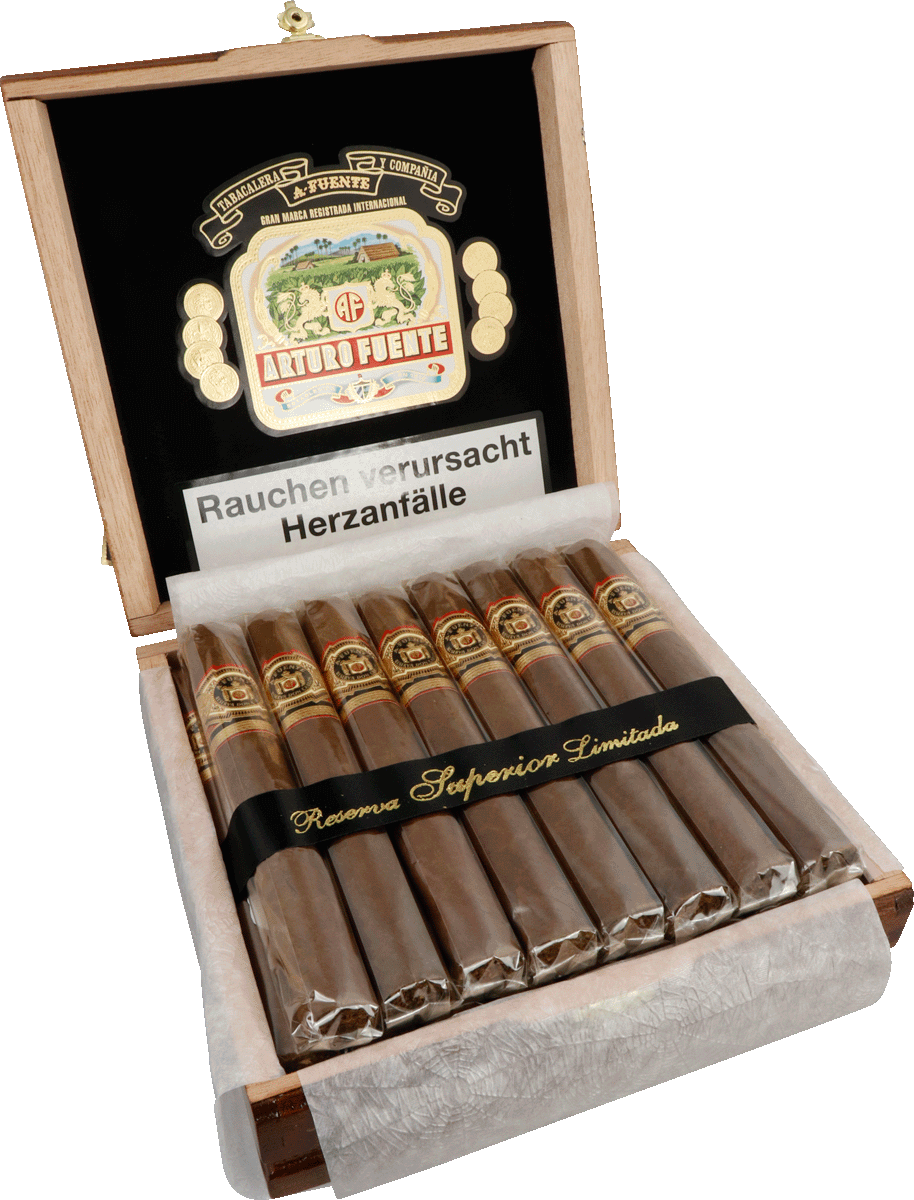 Arturo Fuente Don Carlos Presidente - Kiste seitlich geöffnet