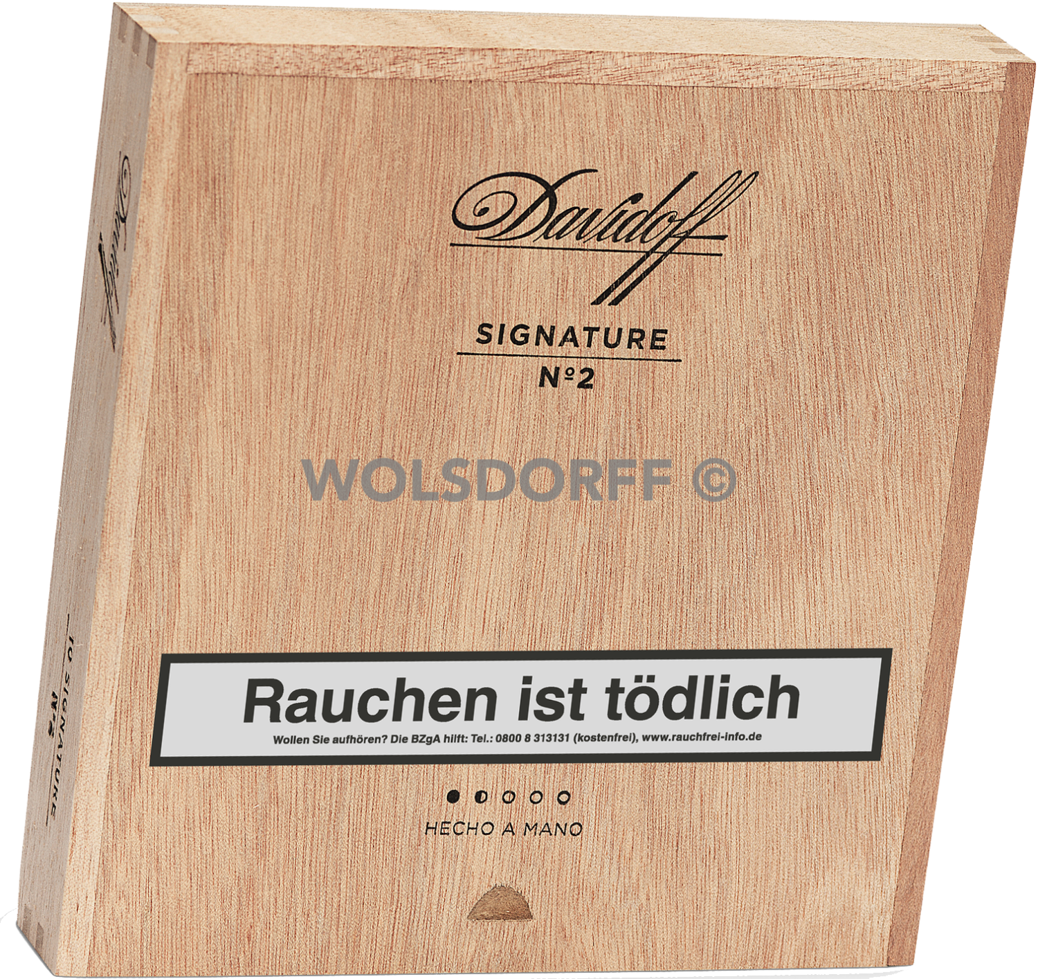 Davidoff Signature No. 2 - Kiste schräg geschlossen