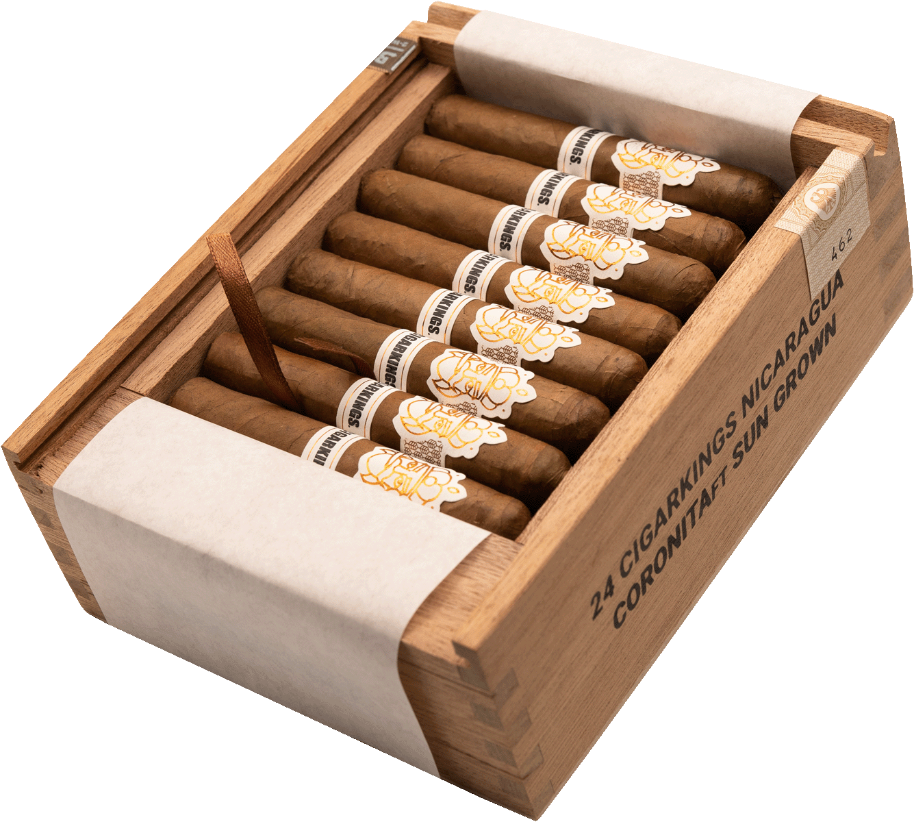 CigarKings Coronita - Kiste seitlich geöffnet