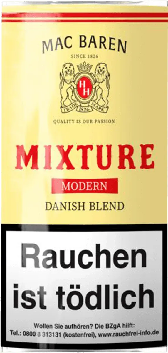 Mac Baren Mixture Modern Pfeifentabak 50g Packung, Vorderseite