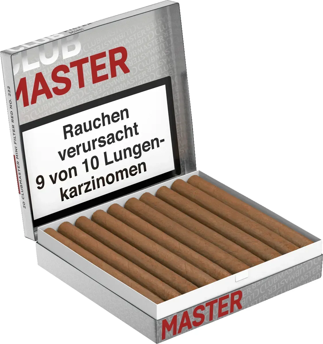 Clubmaster Mini Filter Red Schachtel offen