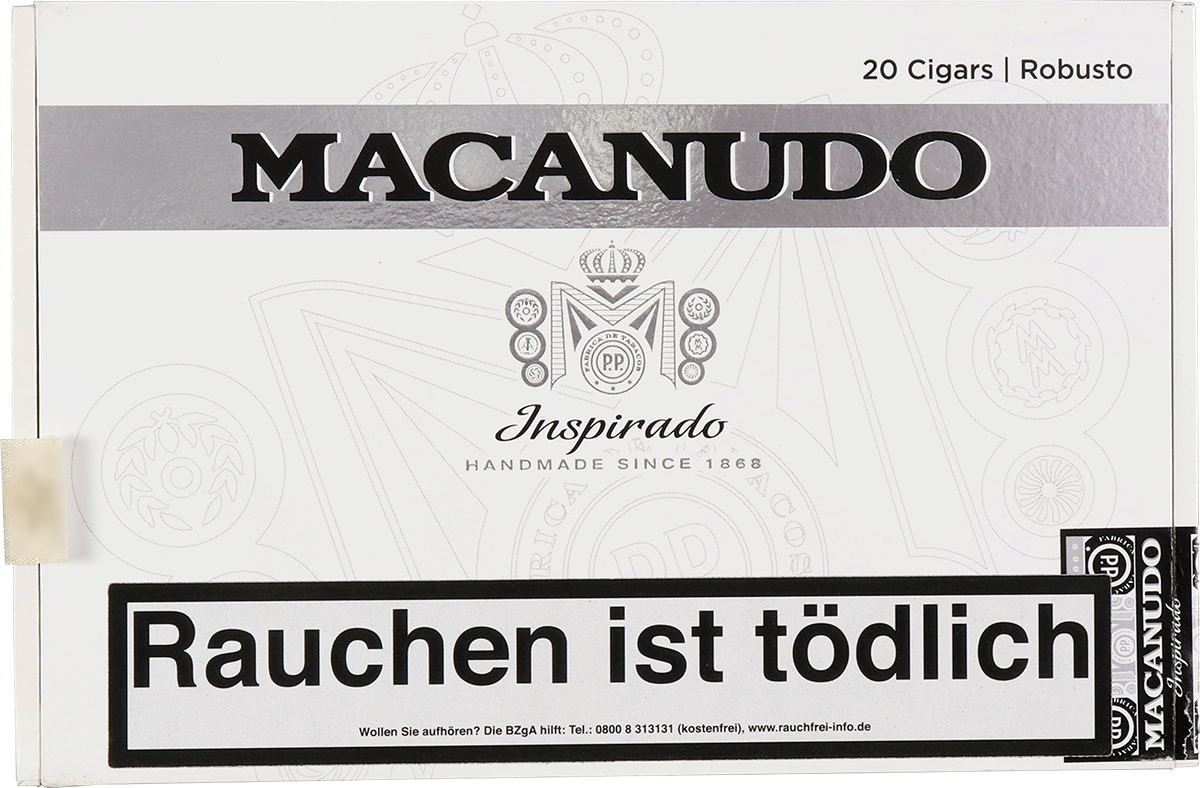 Macanudo Inspirado White - Kiste vorne geschlossen