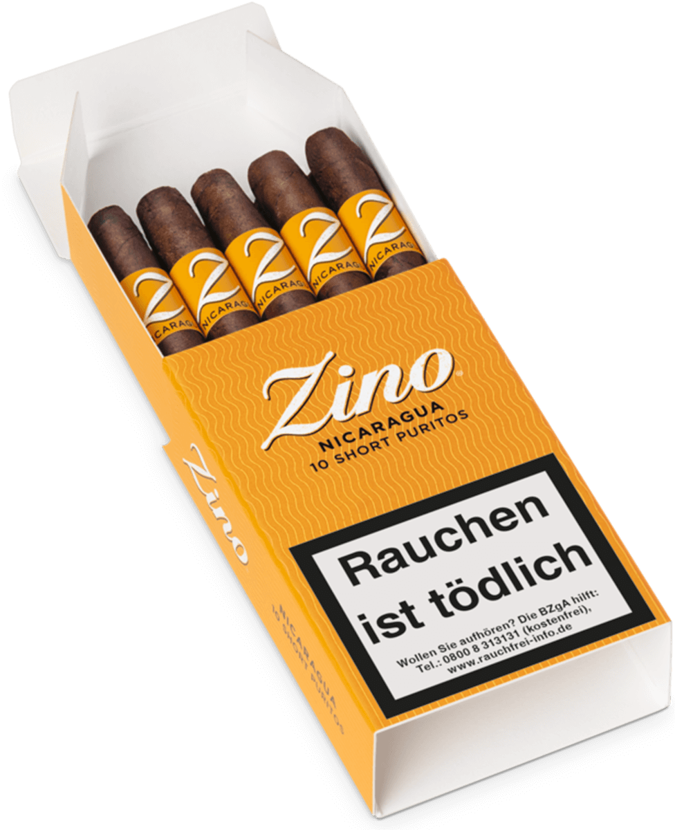 Zino Nicaragua Short Puritos - Karton seitlich geöffnet