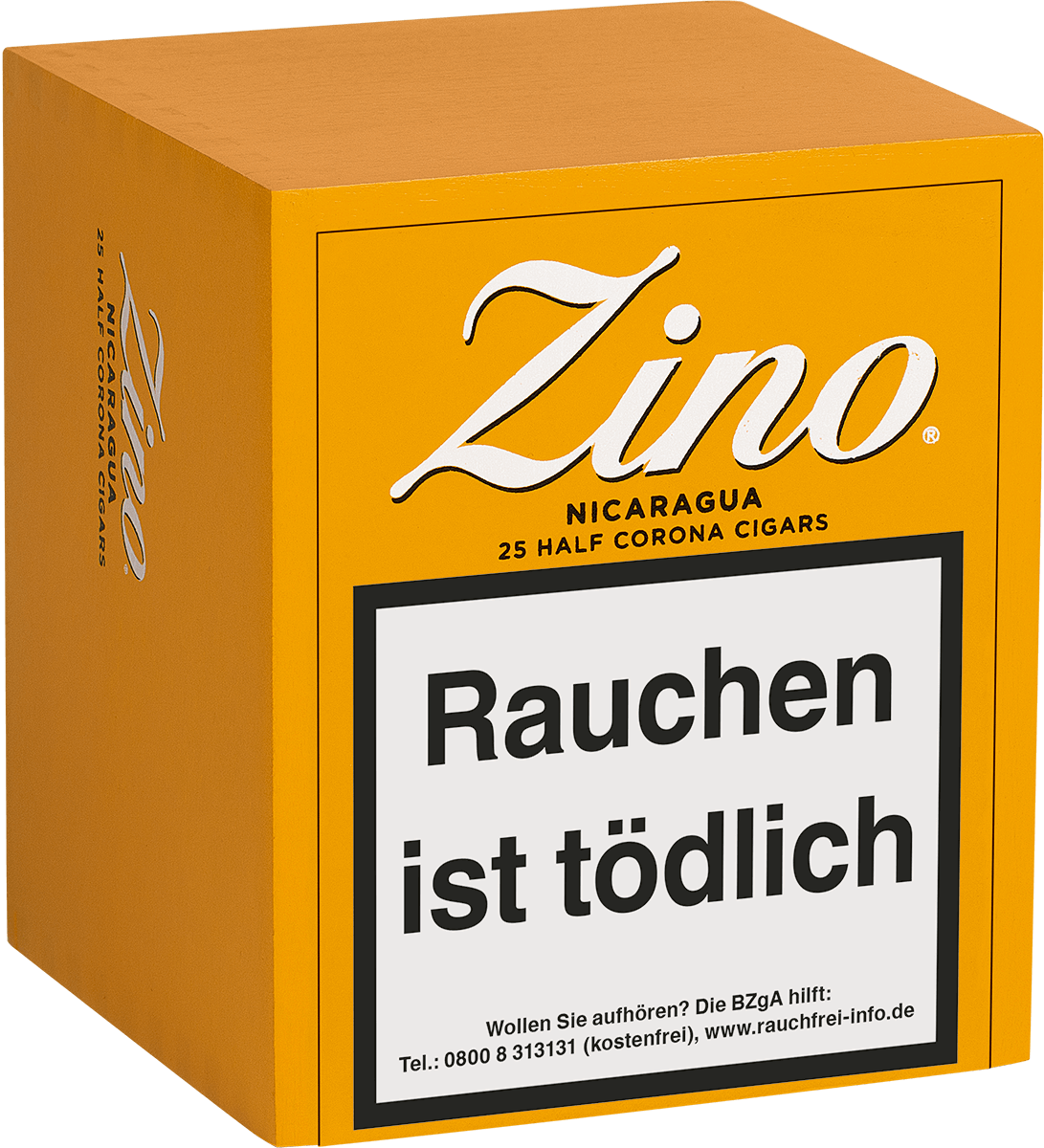 Zino Nicaragua Half Corona - Kiste seitlich geschlossen