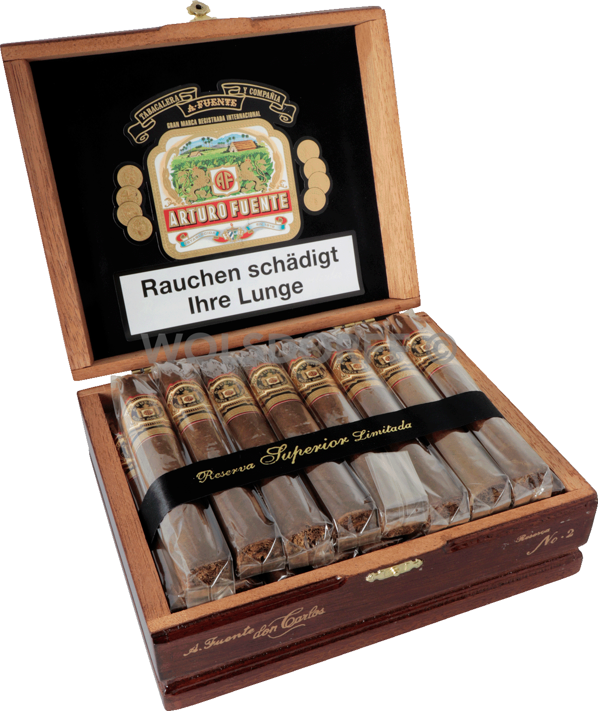 Arturo Fuente Don Carlos No. 2 - Kiste seitlich geöffnet