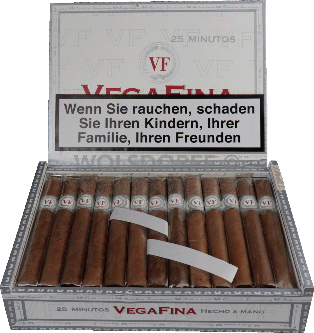 VegaFina Linea Clásica - Kiste vorne geöffnet