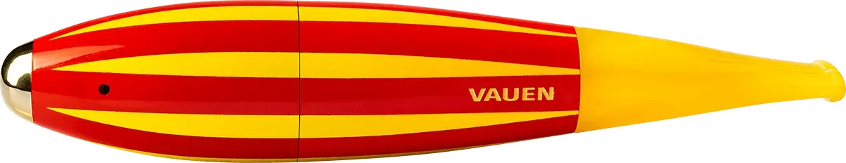 Vauen Pfeife Zeppelin rot/gelb Limited Edition seitlich