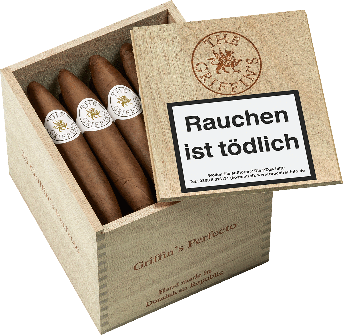 The Griffin's Classic Perfecto - Kiste seitlich geöffnet