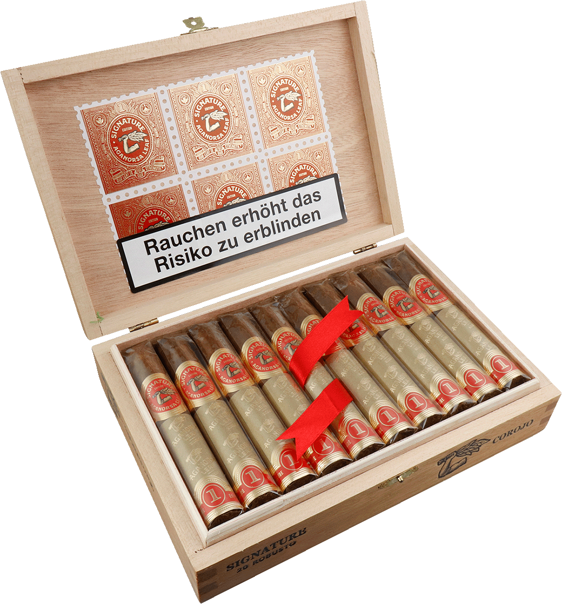 Aganorsa Leaf Signature Selection - Kiste seitlich geöffnet