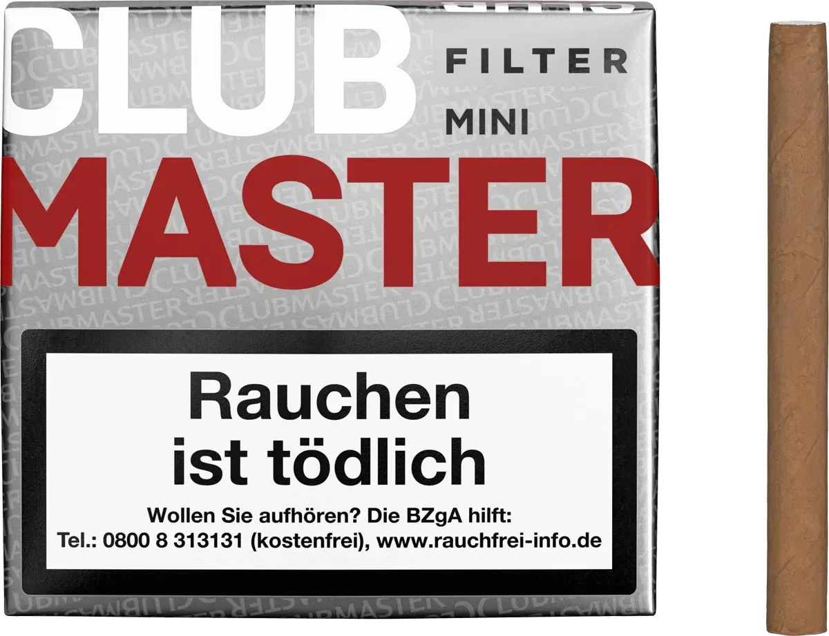 Clubmaster Mini Filter Red Schachtel mit Inhalt