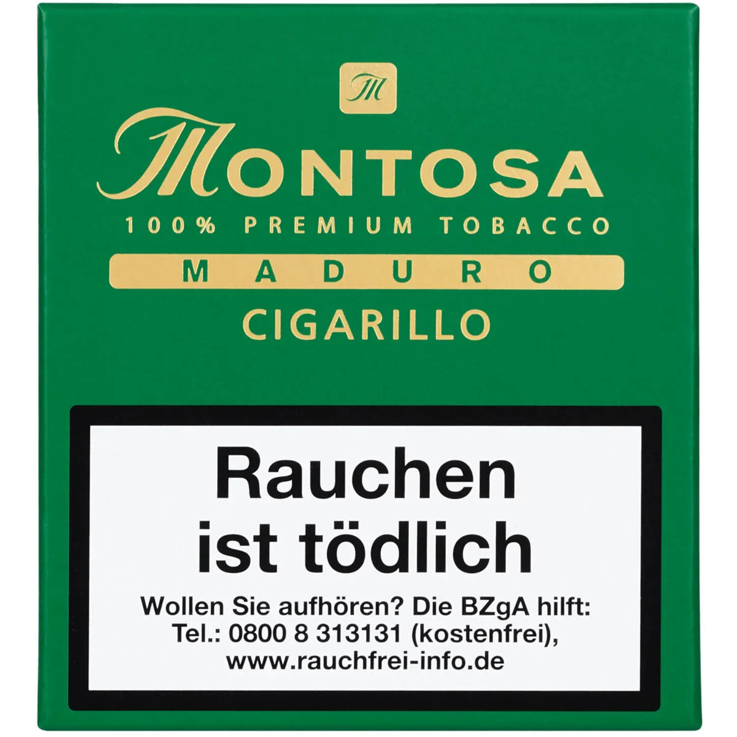 Montosa Maduro Cigarillo Schachtel Vorderseite