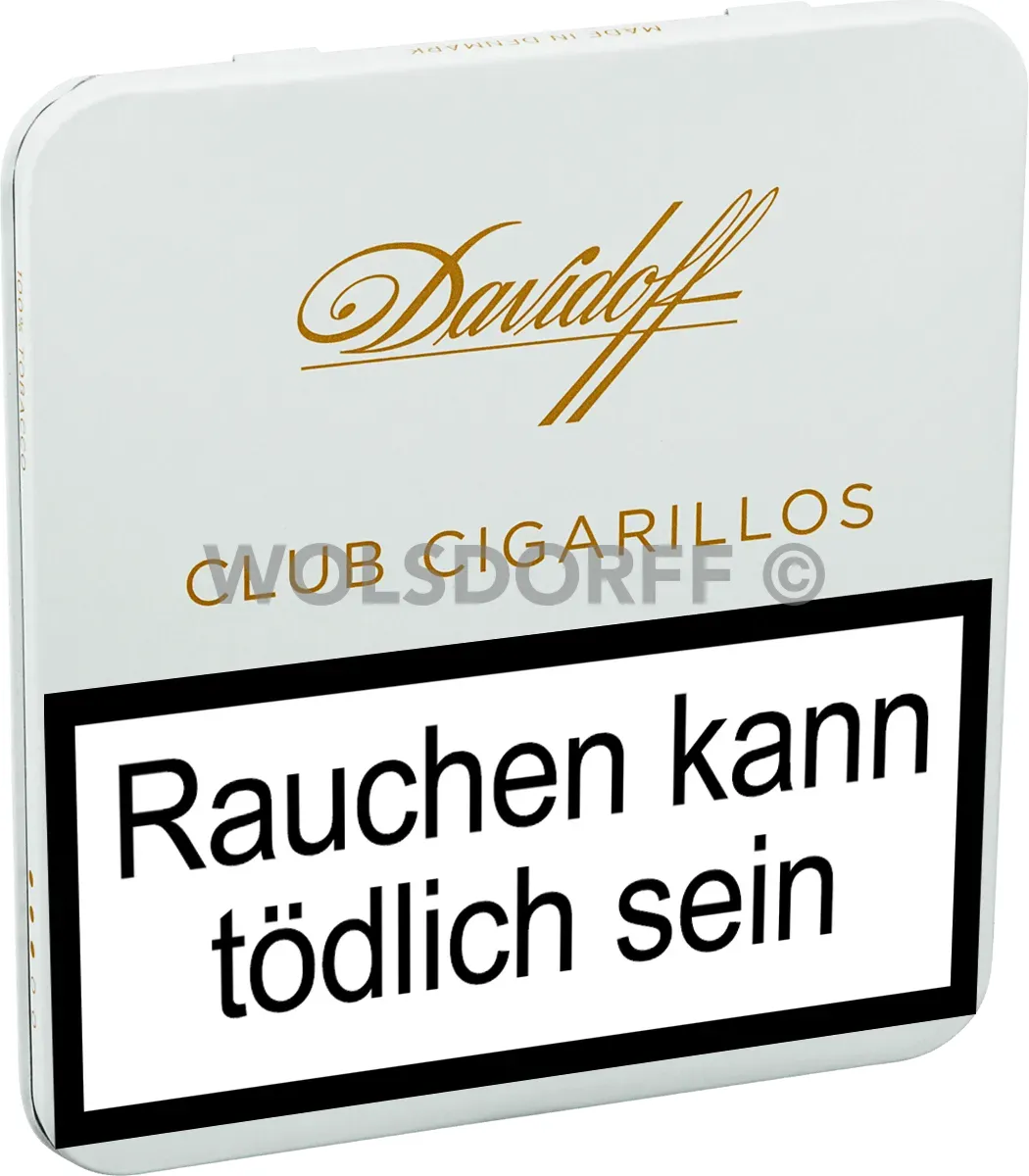 Davidoff Club Zigarillos Schachtel geschlossen